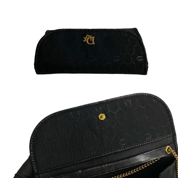 Dior Honeycomb Canvas Chain Crossbody Bag Canvas Crossbody Bag in Good condition - Picture 9 of 10